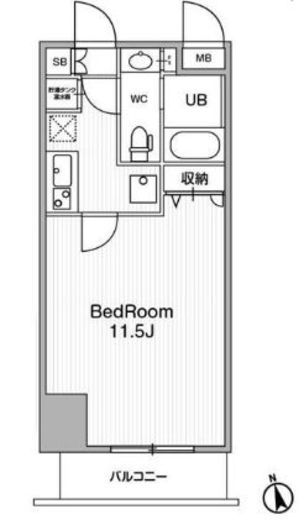 アーバンフラッツ池袋プレミアム　302号室　間取り