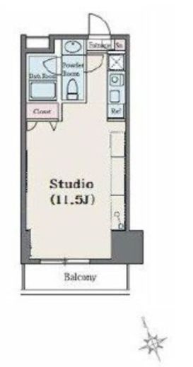 アーバンフラッツ池袋プレミアム　305号室　間取り