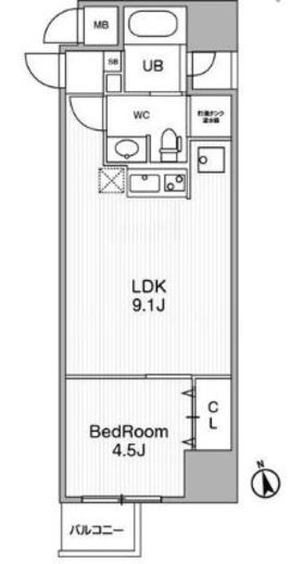 アーバンフラッツ池袋プレミアム　401号室　間取り
