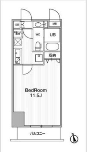アーバンフラッツ池袋プレミアム　703号室　間取り