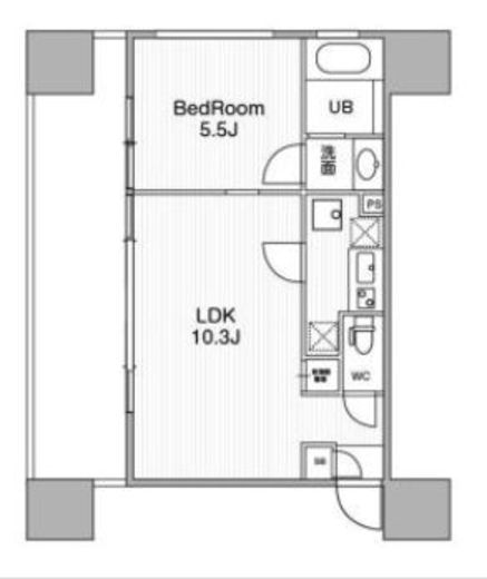 アーバンフラッツ池袋プレミアム　807号室　間取り