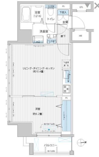 レジェンダリーガーデン赤羽イーストビュー　1203号室　間取り