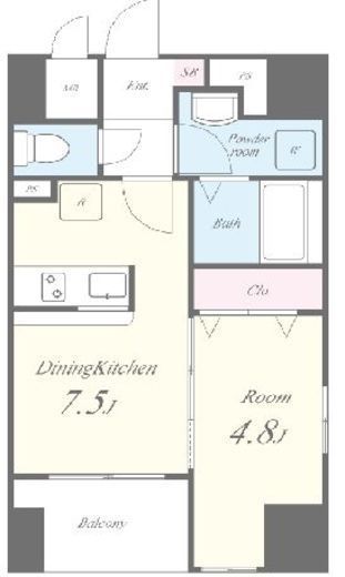 ペイサージュ文京　604号室　間取り