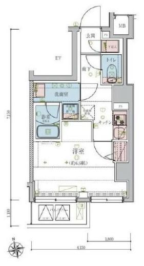 リヴシティ飯田橋　304号室　間取り