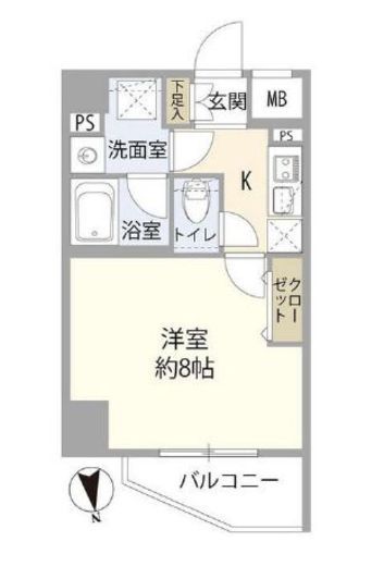 リヴシティ飯田橋　403号室　間取り
