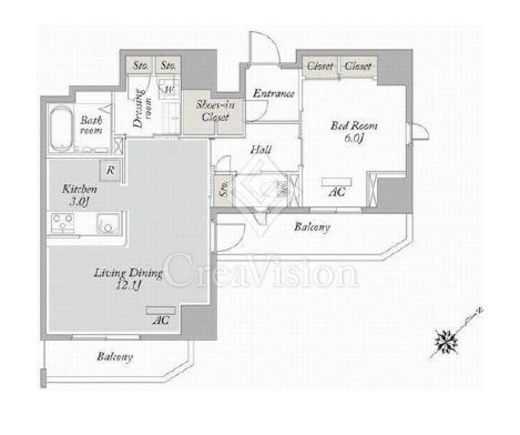 マストライフ目白　503号室　間取り