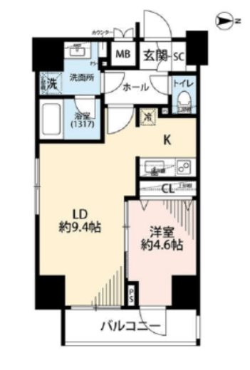 プレール・ドゥーク文京湯島　303号室　間取り