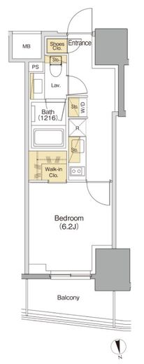 ザ・パークハビオ本郷菊坂　1103号室　間取り