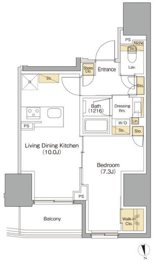ザ・パークハビオ本郷菊坂　804号室　間取り