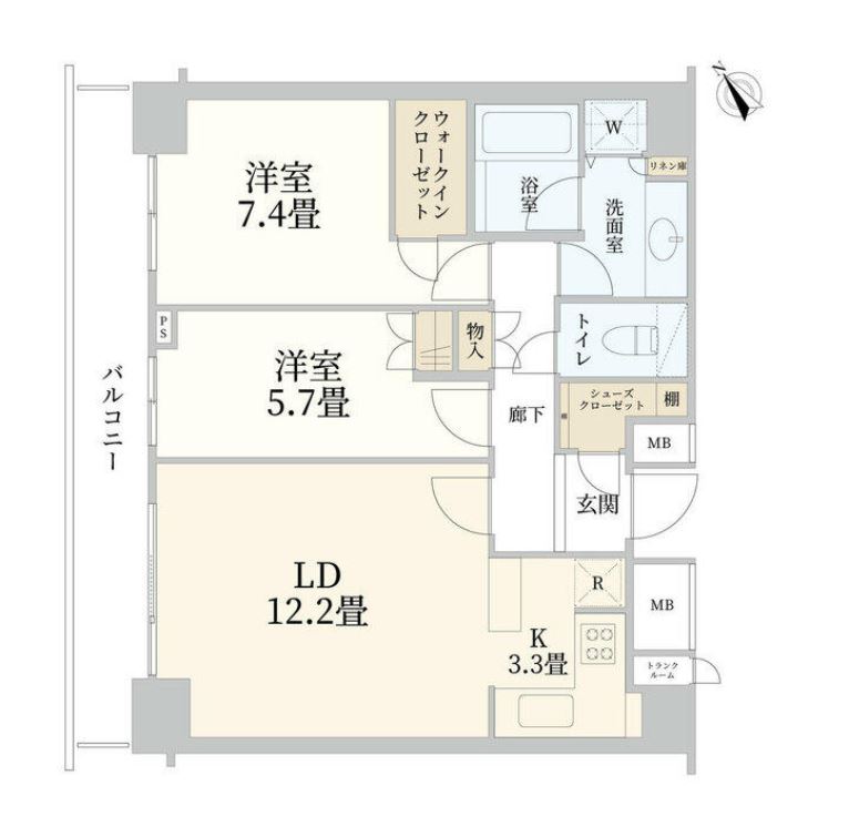 渋谷アインス　207号室　間取り