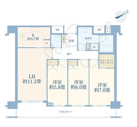 渋谷アインス　902号室　間取り