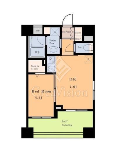 クレヴィア新大塚　408号室　間取り