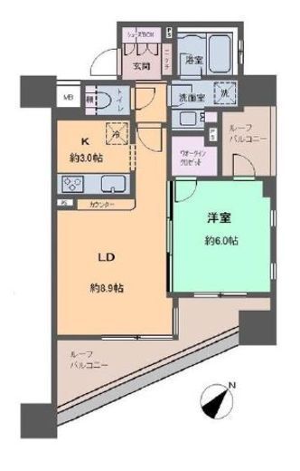 クレヴィア新大塚　406号室　間取り