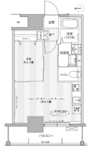 レジェンダリーガーデン赤羽ウェストビュー　803号室　間取り