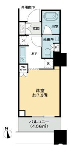 千住ザ・タワー　605号室　間取り