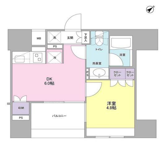 コンフォリア池袋DEUX　504号室　間取り