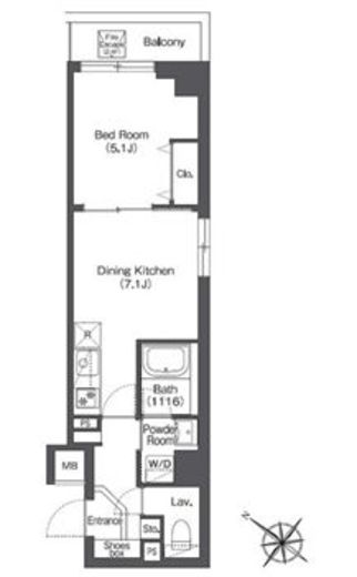コンフォリア志村坂上　302号室　間取り