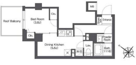 コンフォリア志村坂上　509号室　間取り