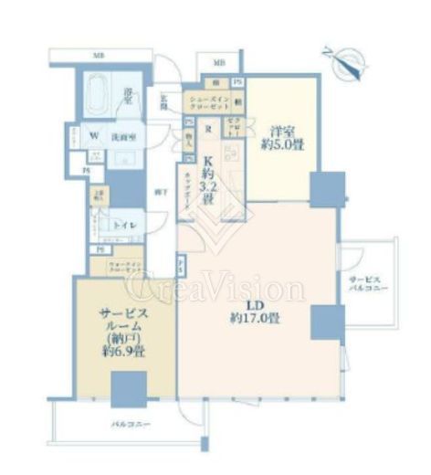 王子飛鳥山ザ・ファーストタワー＆レジデンス　2806号室　間取り