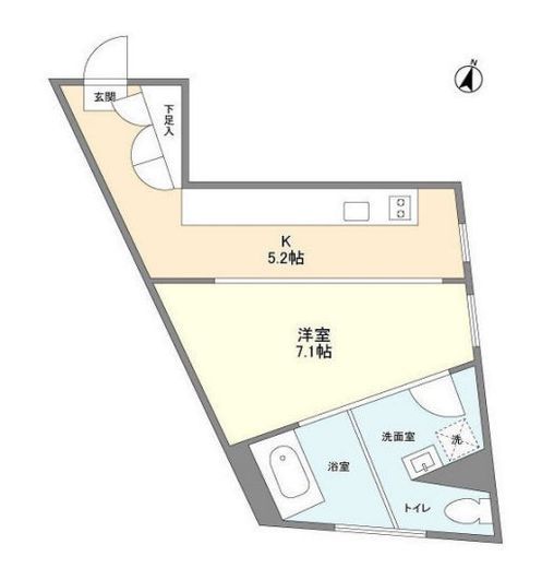トレフォルム（Treform）　101号室　間取り