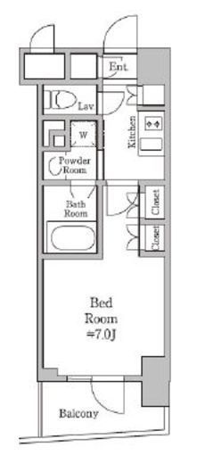 レジディア板橋　706号室　間取り