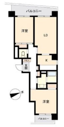 ウィルテラス南大塚　504号室　間取り