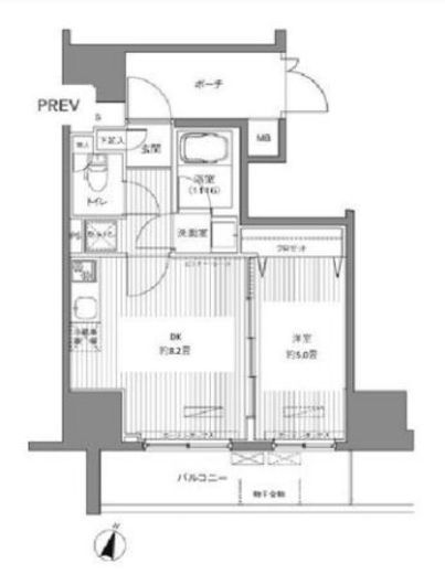 センテニアル王子神谷　1101号室　間取り