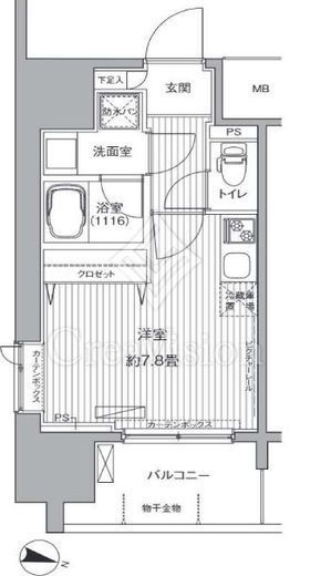 センテニアル王子神谷　406号室　間取り