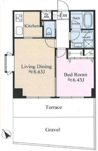 クレストハウス小石川　209号室　間取り