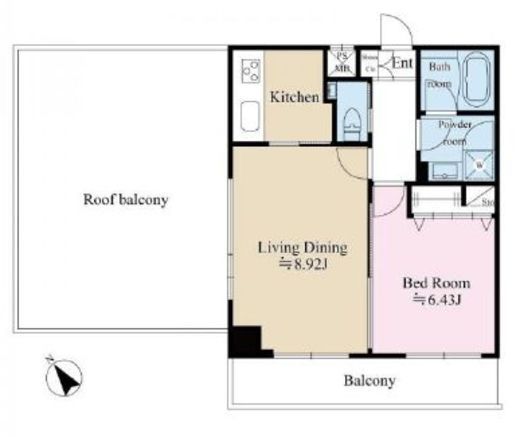 クレストハウス小石川　504号室　間取り