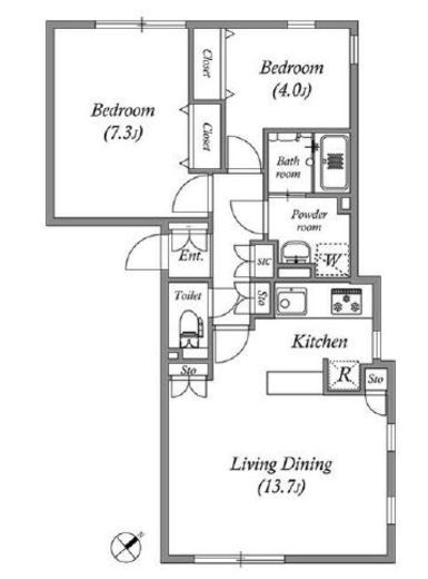 パセオ高田馬場3　303号室　間取り