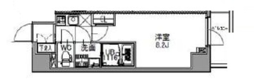 S-RESIDENCE王子west (エスレジデンス王子ウエスト)　604号室　間取り