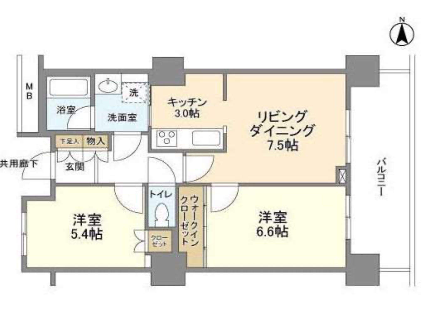 豊洲シエルタワー　2012号室　間取り