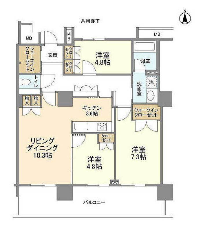 豊洲シエルタワー　2807号室　間取り