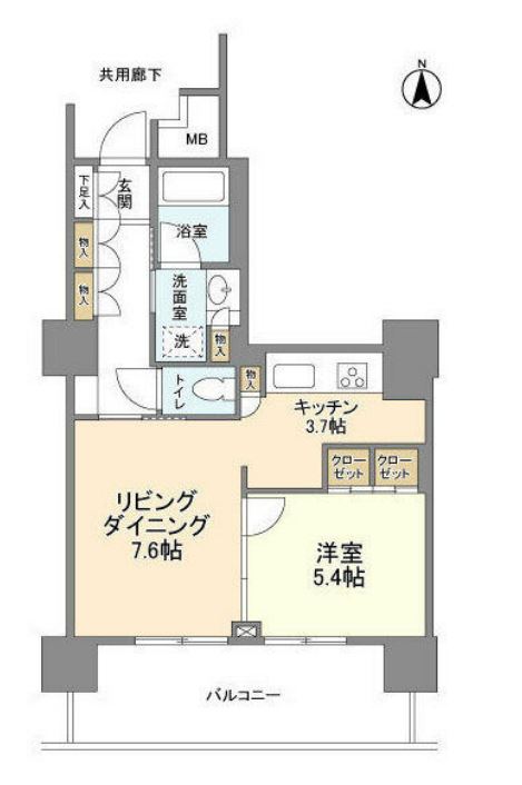 豊洲シエルタワー　1311号室　間取り