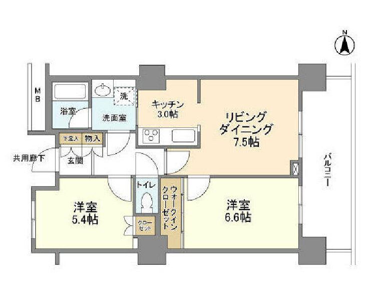 豊洲シエルタワー　3109号室　間取り