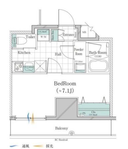ガリシア大塚サウス　802号室　間取り