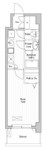 文京本駒込レジデンス　403号室　間取り
