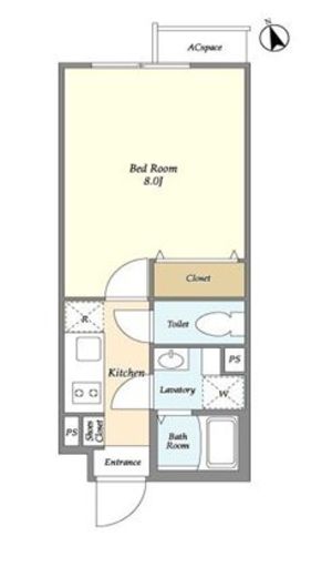 グランカーサ田端　401号室　間取り