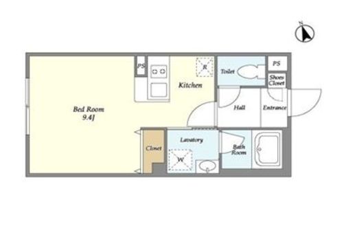 グランカーサ田端　407号室　間取り