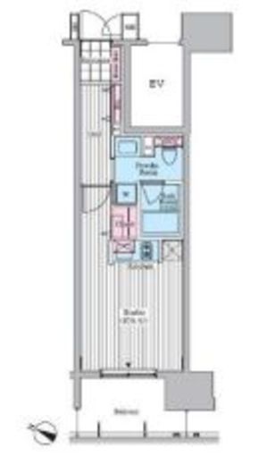 クロスレジデンス東十条　1009号室　間取り