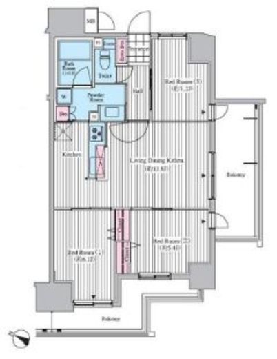 クロスレジデンス東十条　210号室　間取り