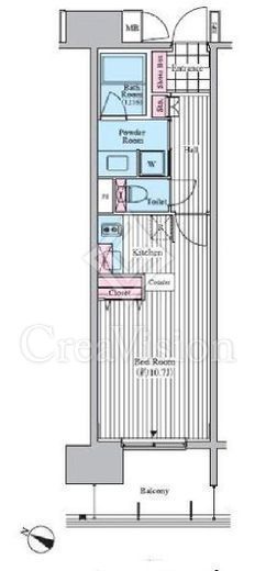 クロスレジデンス東十条　702号室　間取り