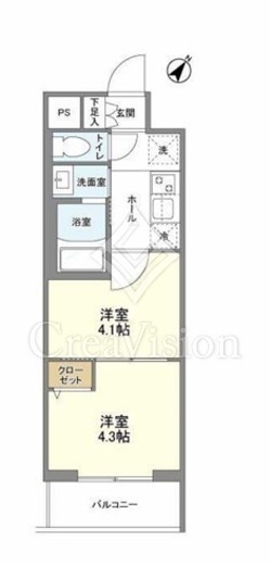 ハーモニーレジデンス文京千石　204号室　間取り