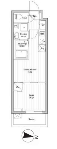 HF西巣鴨レジデンス　304号室　間取り