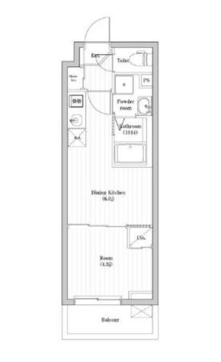 HF西巣鴨レジデンス　402号室　間取り
