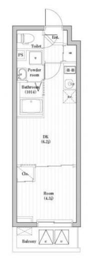 HF西巣鴨レジデンスⅡ　204号室　間取り