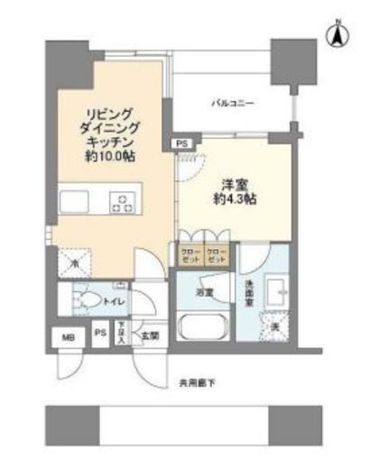 プレミスト西池袋　1204号室　間取り