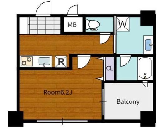 音羽ホームズ　801号室　間取り