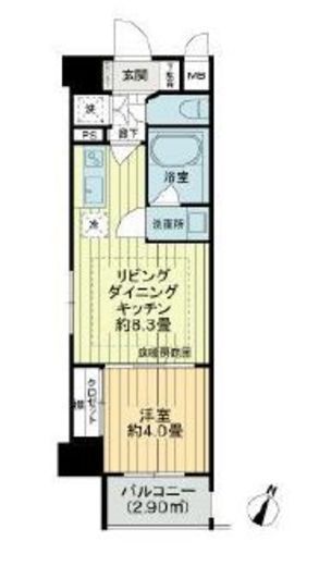 ライオンズクオーレ池袋ソシア　301号室　間取り